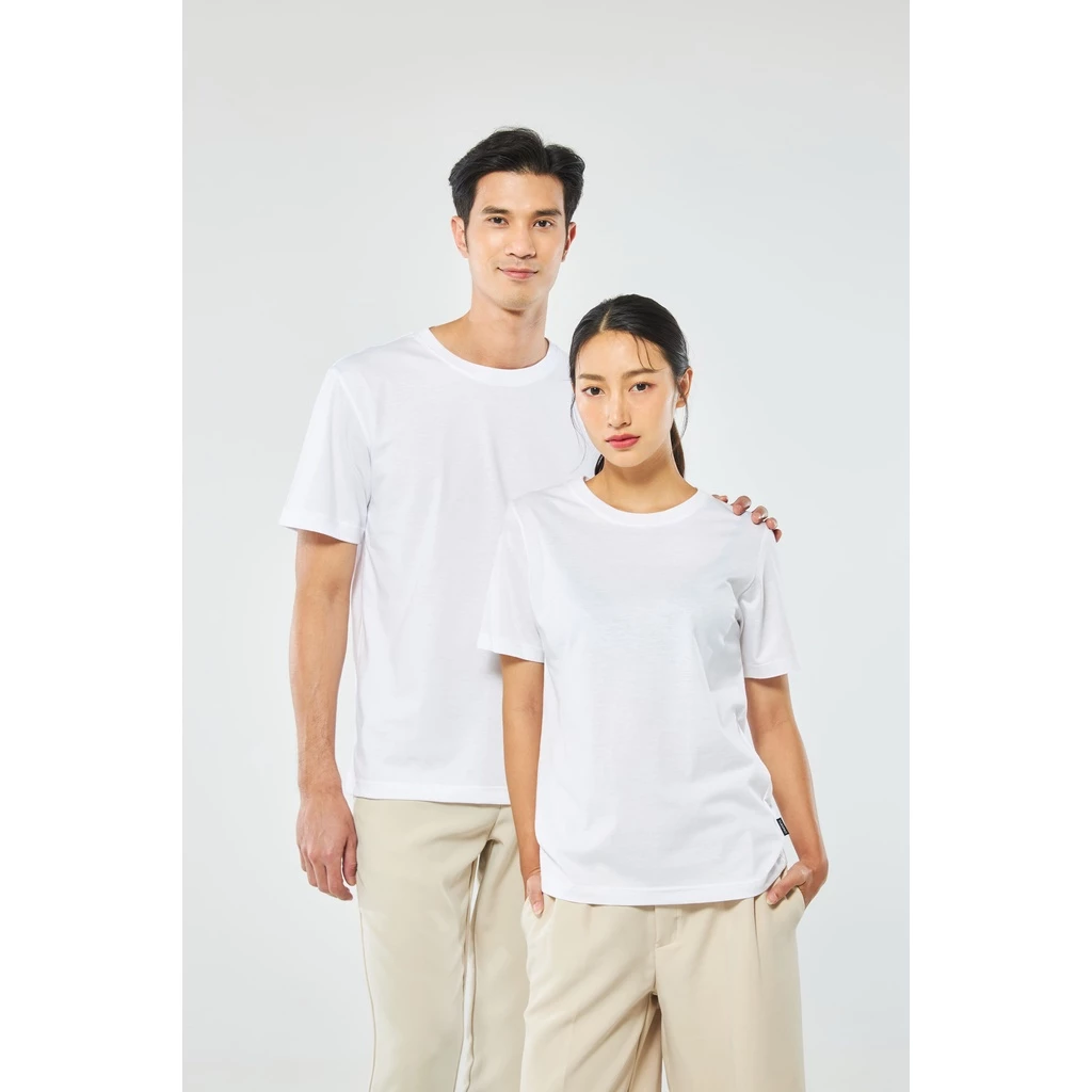 Yuedpao No.1 เสื้อยืด ไม่ย้วย ไม่หด ไม่ต้องรีด ผ้านุ่มใส่สบาย Ultrasoft Non-Iron เสื้อยืดสีพื้น