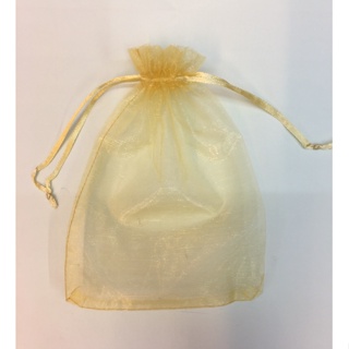 [พร้อมส่ง] ถุงผ้าแก้ว 12x18 cm ถุงหูรูด ใส่ของชำร่วย 12 ใบ 12x18 cm Chiffon Drawstring Bag - Organza Bag 12 Pieces