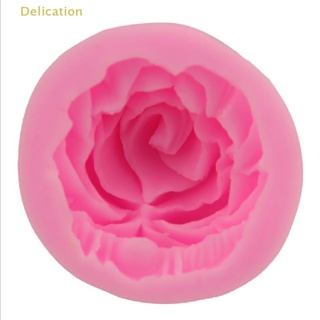 [Delication] แม่พิมพ์ซิลิโคน รูปดอกกุหลาบ 3D สําหรับทําสบู่ คัพเค้ก เบเกอรี่