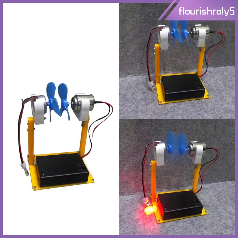 flourishroly5-ชุดมอเตอร์กังหันลม-ขนาดเล็ก-led-diy