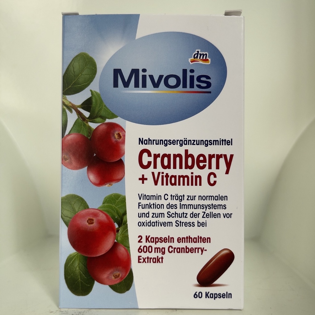 mivolis-cranberry-vitamin-c-60แคปซูล-แครนเบอรีบำรุงสุขภาพภายในผู้หญิงและผิวพรรณ