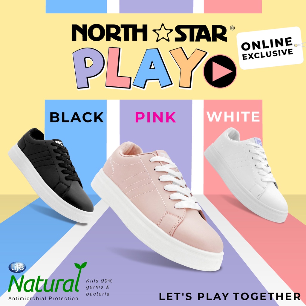 bata-บาจา-online-exclusive-ยี่ห้อ-north-star-รองเท้าผ้าใบ-ผ้าใบแฟชั่น-พร้อมเทคโนโลยี-life-natural-ลดกลิ่นอับ-99-สำหรับผู้หญิง-รุ่น-play-สีชมพู-5205158