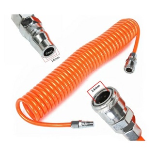 สายลม-แบบสปริง-pu-air-hose-ขนาด-5x8-mm-12-เมตร-สีส้ม