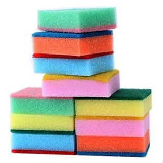 【AG】10Pcs Detergent Free Cleaning Sponges Kitchen Bathroom Tools Magic Sponges