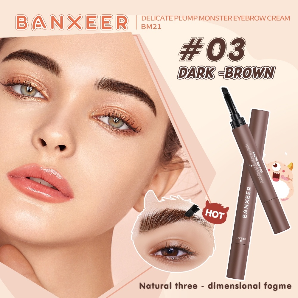 ฺbm21-banxeer-delicate-plum-monster-eyebrow-cream-แบนเซียร์-เขียนคิ้วเจล-แห้งเร็ว-กันน้ำ-24-ชั่วโมง