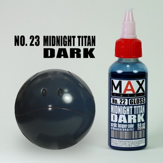 สีแอร์บรัช MAX COLOR MIDNIGHT TITAN DARK No.22 สำเร็จรูปพร้อมใช้งาน