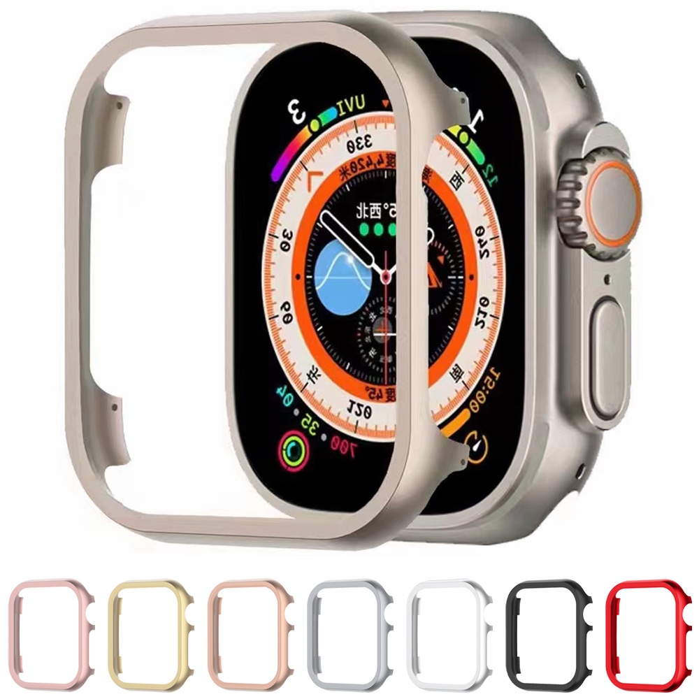 ภาพหน้าปกสินค้าเคสอลูมิเนียมอัลลอย กันกระแทก สําหรับ Apple Watch Series Ultra 8 49 มม. 7 41 มม. 45 มม. iWatch 8 6 SE 5 40 44 มม.