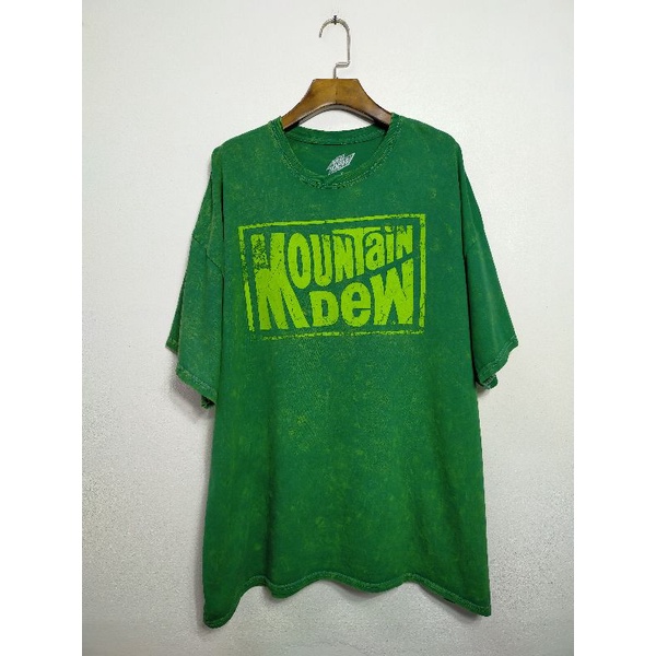 เสื้อยืด-มือสอง-ลายแบรนด์-mountain-dew-อก-48-ยาว-29