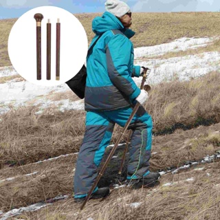 Walking Cane Stick Pole Elderly Hiking Trekking Poles Sticks Detachable Portable Adjustable Seniors Rod Foldable Folding