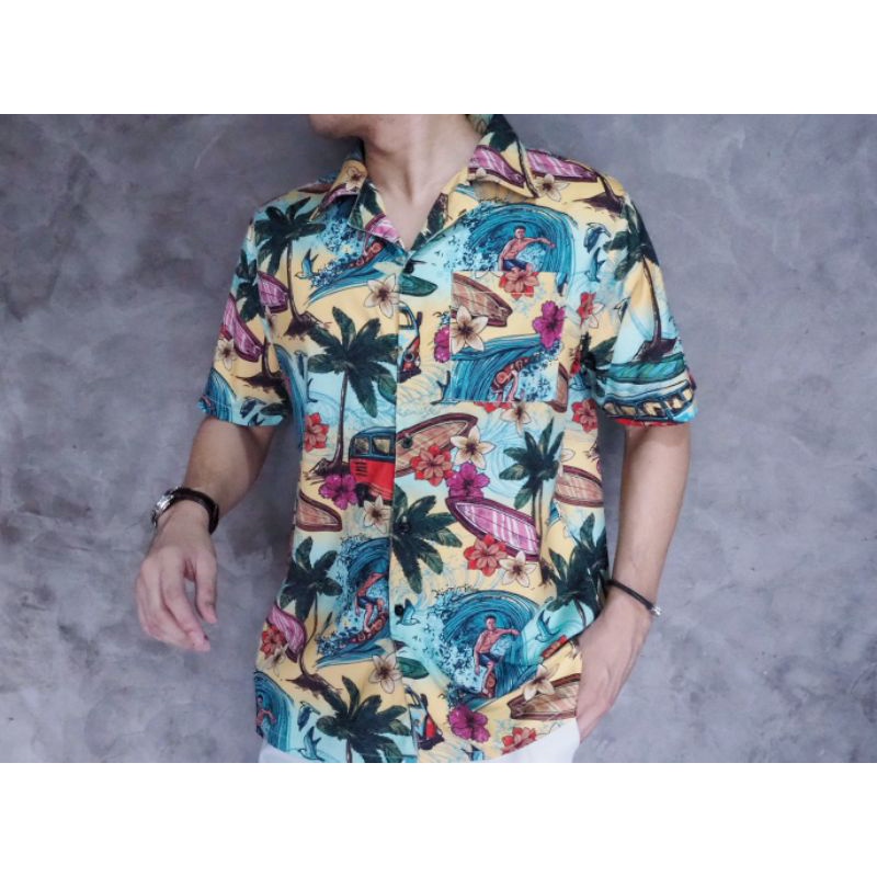 ภาพสินค้าเสื้อเชิ้ต Hawaii ราคาถูก ( ลดเพิ่ม 50.- เมื่อซื้อครบ 300.-) จากร้าน ploytpolnogy บน Shopee ภาพที่ 6