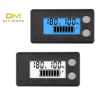 Diymore 6133A เครื่องวัดแรงดันไฟฟ้า LCD สองสาย 8V-100V โวลต์มิเตอร์ดิจิตอล