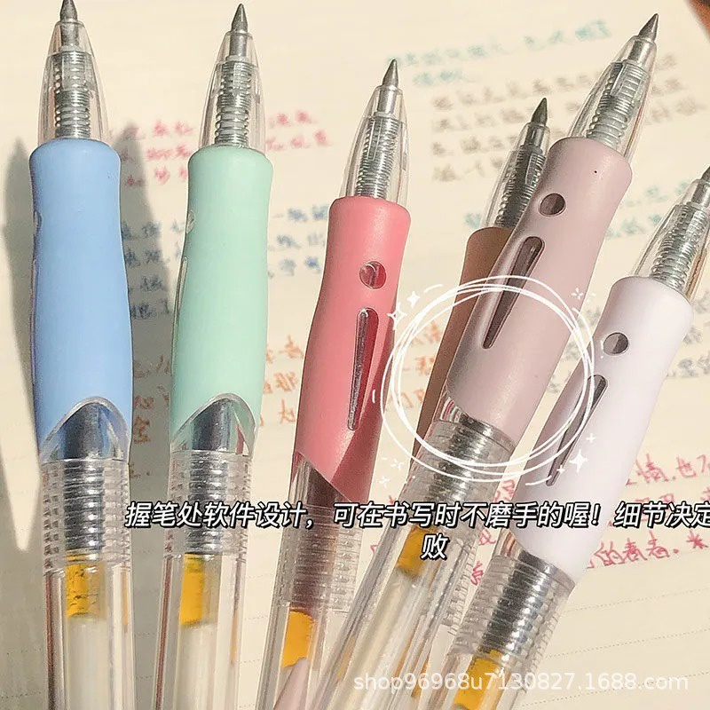 ปากกามาร์กเกอร์เจล-0-5-มม-6-สี-เครื่องเขียน-สําหรับนักเรียน-สํานักงาน