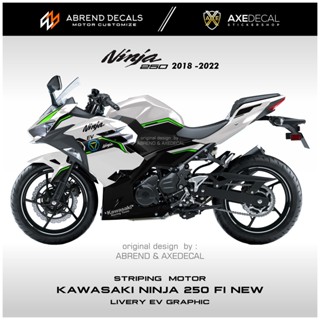 สติกเกอร์ NINJA 250 FI EV RACING KAWASAKI NINJA FI 2018-2022 สําหรับติดตกแต่งรถจักรยานยนต์