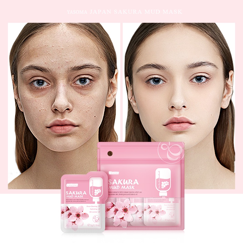 5pack-sakura-mud-face-mask-oil-control-anti-aging-pore-reduction-whitening-hydrating-moisturizing-mask-skin-care-beauty