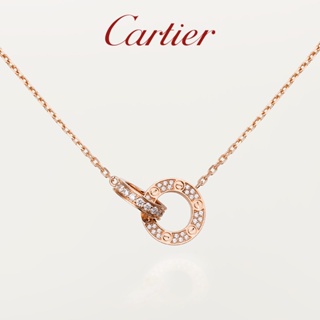 [พร้อมส่ง] Cartier LOVE Series สร้อยคอเพชร สีโรสโกลด์ สีขาว ทอง