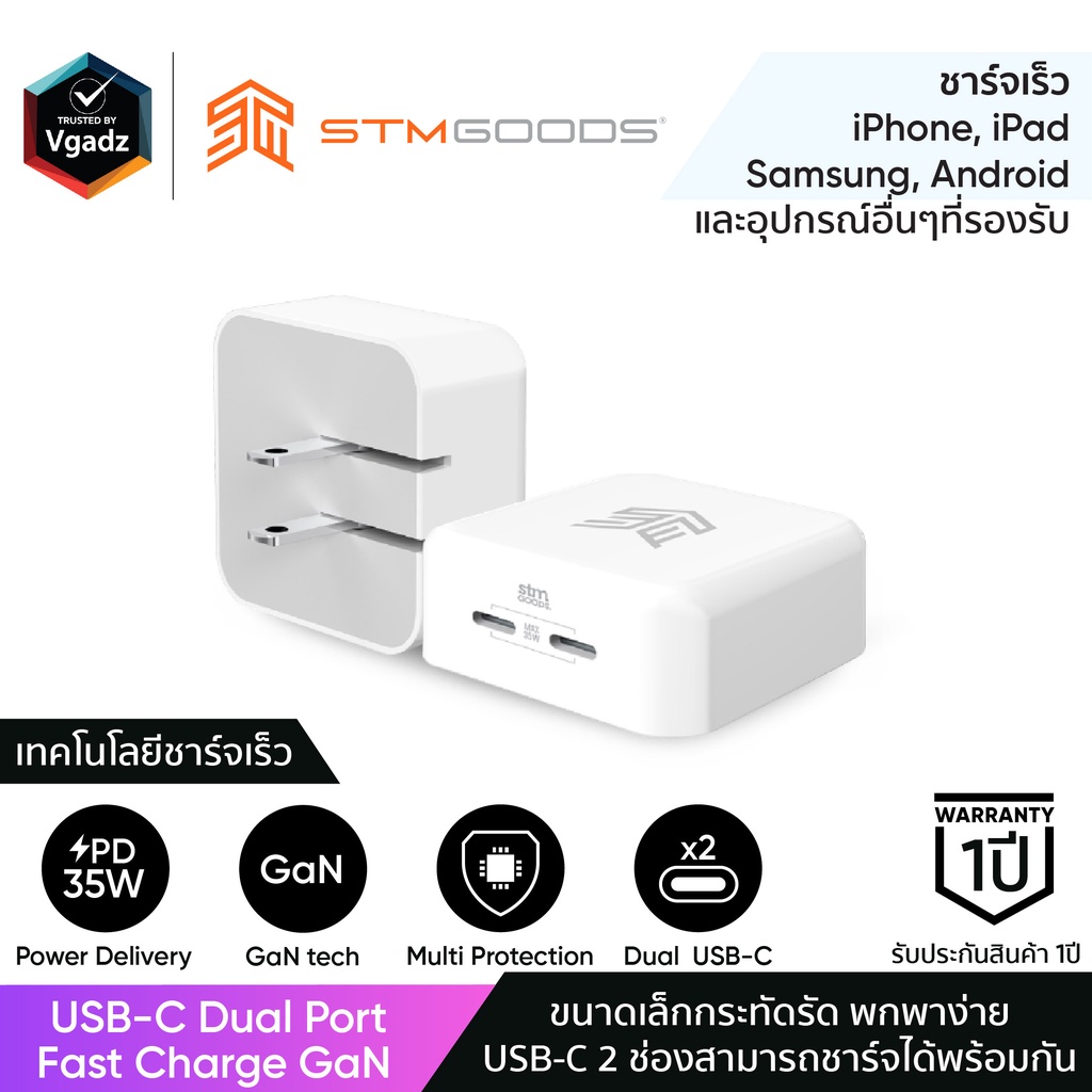Double Usb Charger Block 4-in-1 USB C Fast Charger Block - Dual Port ...
