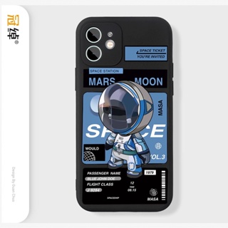 New astronaut mobile phone case เคสไอโฟน iPhone 11 8 Plus case X Xr Xs Max Se 2020 cover เคส iPhone 13 12 pro max 7 Plus
