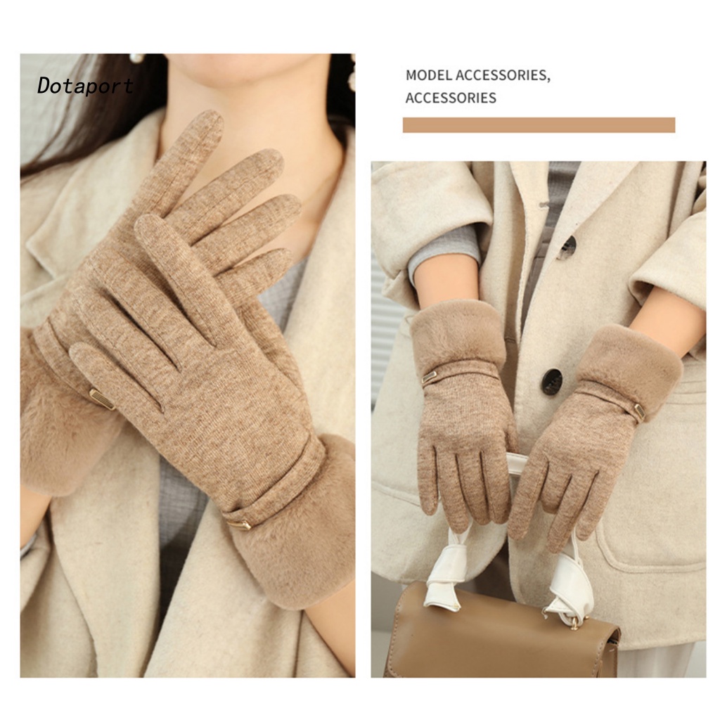 kddt-1-pair-winter-female-gloves-for-outdoor-windproof-furry-cuff-gloves-thickened