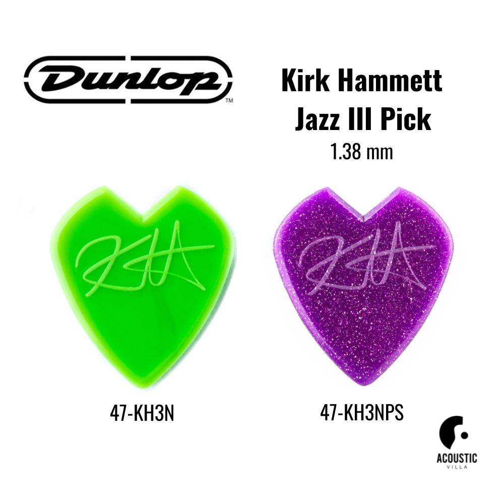 ปิ๊กกีตาร์-dunlop-kirk-hammett-jazz-iii-pick