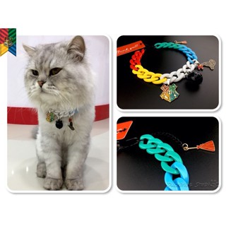 ปลอกคอ • สร้อยคอสำหรับน้องหมาและน้องแมวสุด Trendy • ลาย Hogwarts จาก Harry Potter Collection • Pet Collars • Large Size