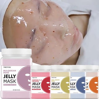 500g SPA Hydro Jelly Mask Powder Face Skincare Hyaluronic Acid Rose Turmeric Profesional Alginate Peel Off Crystal Facia