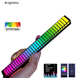 [Brightbiu] สร้างสรรค์ 5V USB 16/32 LED Night Lights App Control RGB Music Rhyth Light Bar [th]
