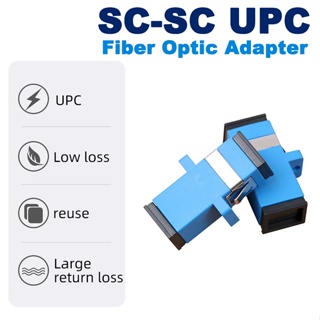 Fiber Optic Coupler Fiber Optic Adapter SC-SC UPC Simplex Flange Connector Adapter Industrial Supplies.