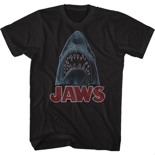 Bedazzled Jaws T-Shirt เสื้อวินเทจผญ เสื้อคนอ้วนผญ เสื้อครอปสายฝอ