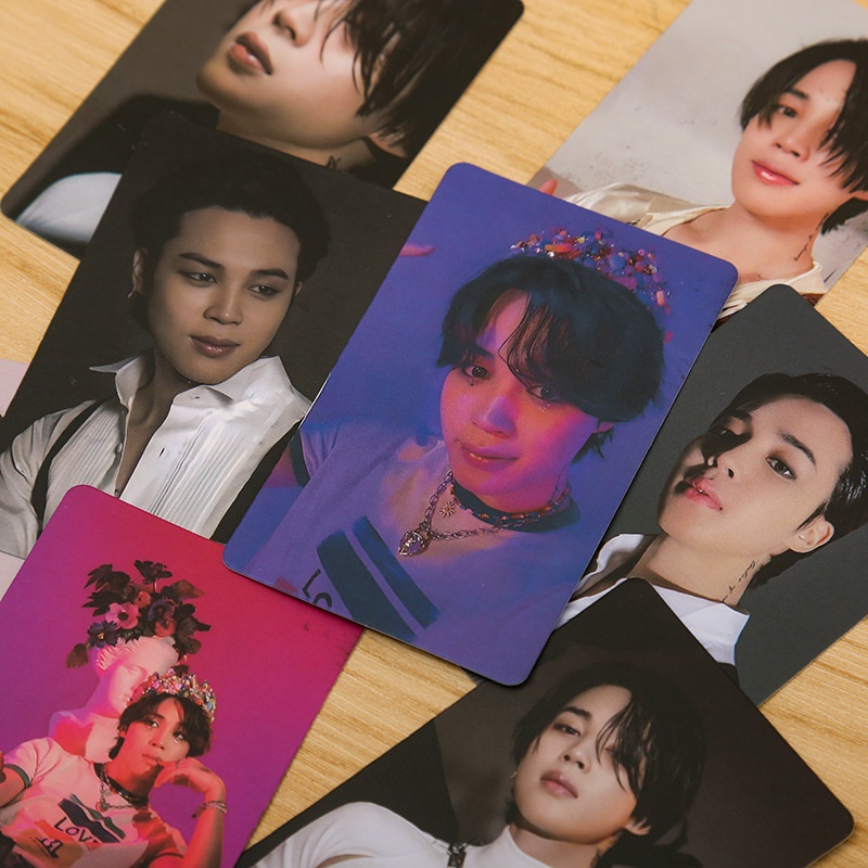 โฟโต้การ์ด-ลายศิลปินเกาหลี-bts-bangtan-boys-jimin-id-chaos-สําหรับของขวัญกองทัพ
