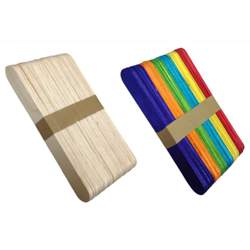 ไม้ไอติมแบนใหญ่-ไม้ไอศครีม-สีไม้-คละสี-ขนาด-1-7x15cm-แพ็ค50ชิ้น