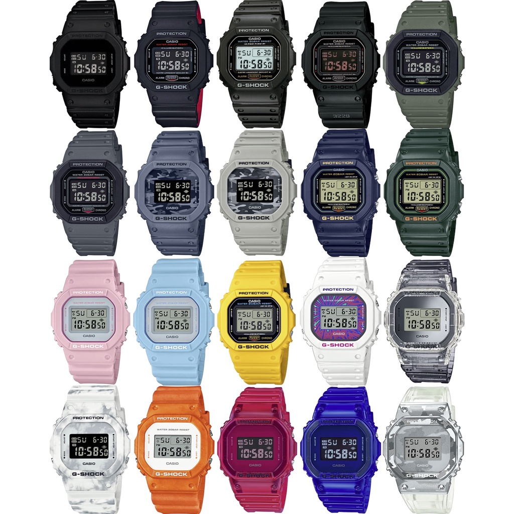 ภาพหน้าปกสินค้าแท้ CMG G-Shock รุ่น DW-5600HR-1dr สีดำ-แดง / DW-5600BB-1 ดำล้วน สายเรซิ่น แท้ประกัน cmg 1 ปี