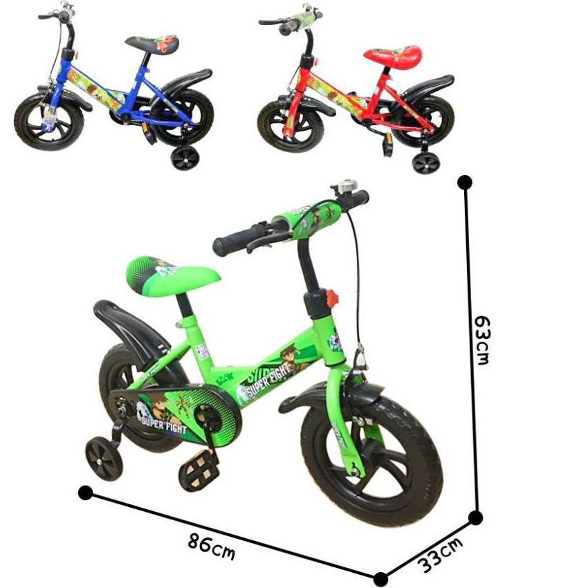 andatoy-จักรยานเด็ก-จักรยาน4ล้อ-จักรยานล้อ12นิ้ว-จักรยานทรงตัว-จักรยานมีล้อประคอง-คละ3สี-2022d
