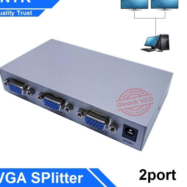 VGA Splitter 2 ports / VGA Splitter 1x2 / 2 พอร์ต | Shopee Thailand