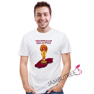 Jambutree 2022 FIFA World Cup Trophy Qatar Football Soccer Graphic T-Shirt Streetwear Tee Bola Sepak Tshirt Baju