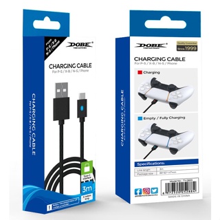 DOBE Type-C Cable Data 3M สายข้อมูล Type-c for PS5 XboxSeries(ยาว3เมตร)