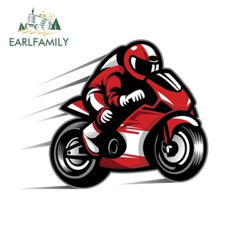 Earlfamily สติกเกอร์ไวนิล กันน้ํา ขนาด 13 ซม. สําหรับติดตกแต่งกระจกรถยนต์ แล็ปท็อป รถจักรยานยนต์ RV JDM