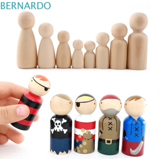 Bernardo ตุ๊กตาไม้ธรรมชาติ แฮนด์เมด 35 43 53 65 มม.