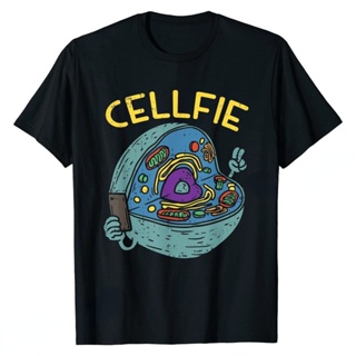 Cell Fie Funny Science Biology Teacher TShirt Novelty Funn Graphic T Shirts Women Men O-neck Casual Short-sleev Tops Rop