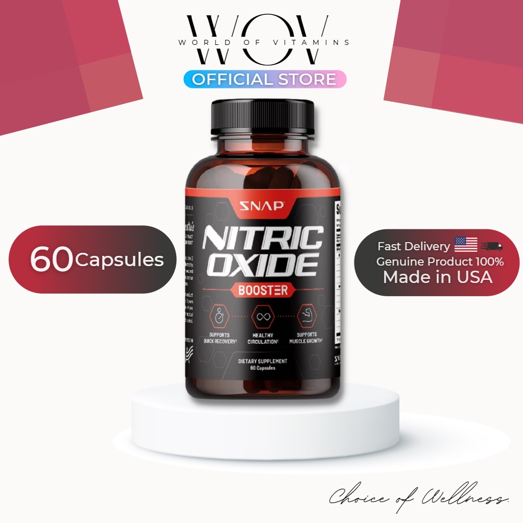 Snap Supplements Nitric Oxide Booster Pre Workout, Muscle Builder L