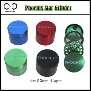 Phoenix Grinder เครื่องบด ที่บดสมุนไพร เครื่องบดสมุนไพร ขนาด 50mm 4 layers  ที่บด