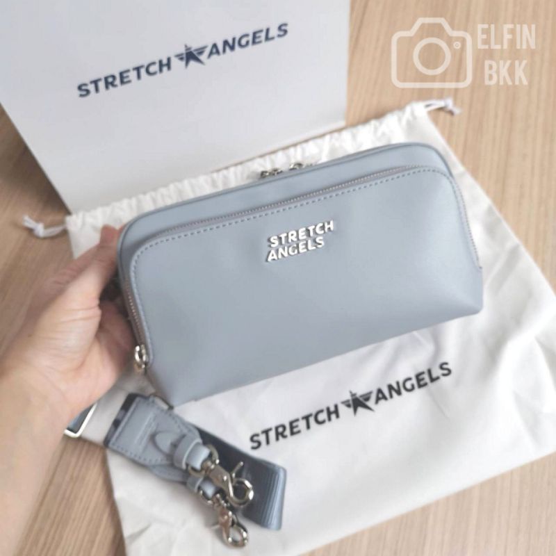 แท้-stretch-angels-new-basic-panini-bag-กระเป๋าสะพายข้าง-สีขาว-สีดำ-สีเหลือง-สีมิ้นท์-สีฟ้าอมเทา