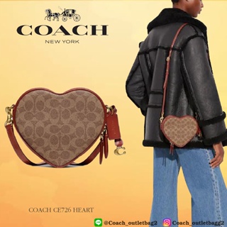 🇺🇸💯COACH  HEART CROSSBODY CE726