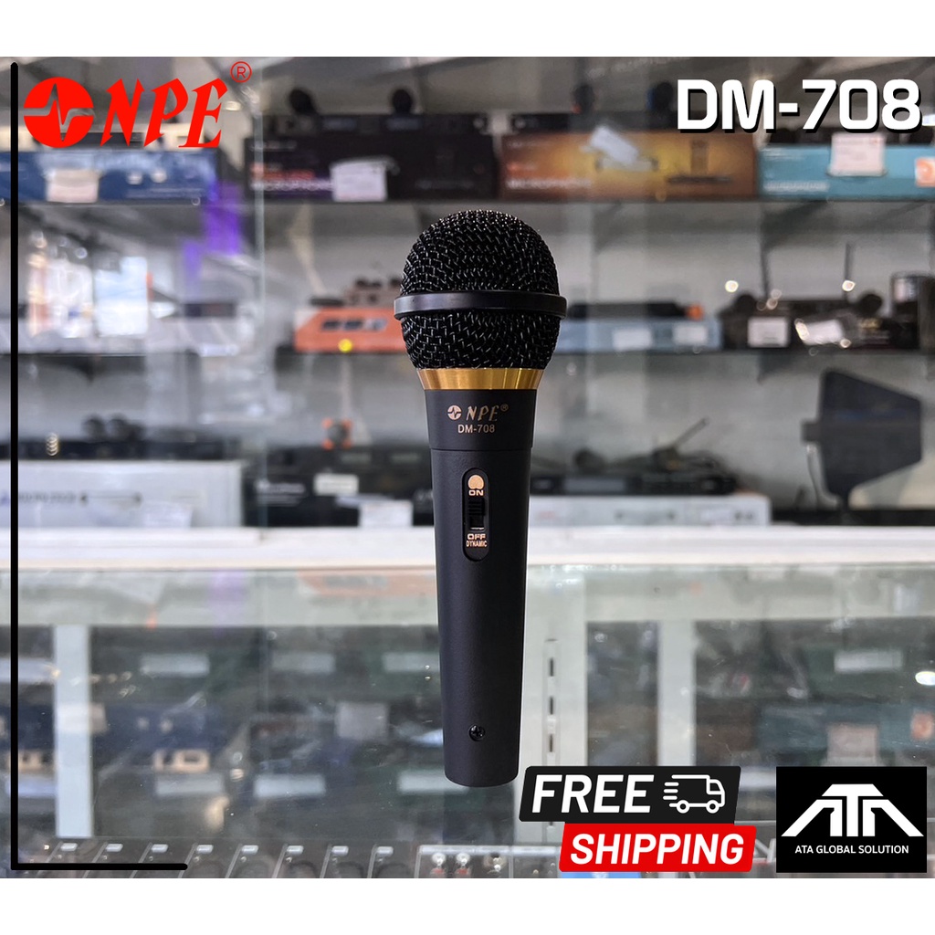 ไมค์-dm-709-npe-ไมโครโฟน-ไมค์สาย-คาราโอเกะ-dm-709-npe-wired-microphone-ไมค์-npe-dm709-dm-709