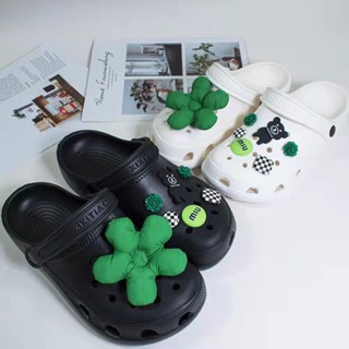 ชุดกระดุม รูปดอกไม้ สําหรับตกแต่งรองเท้า Crocs DIY