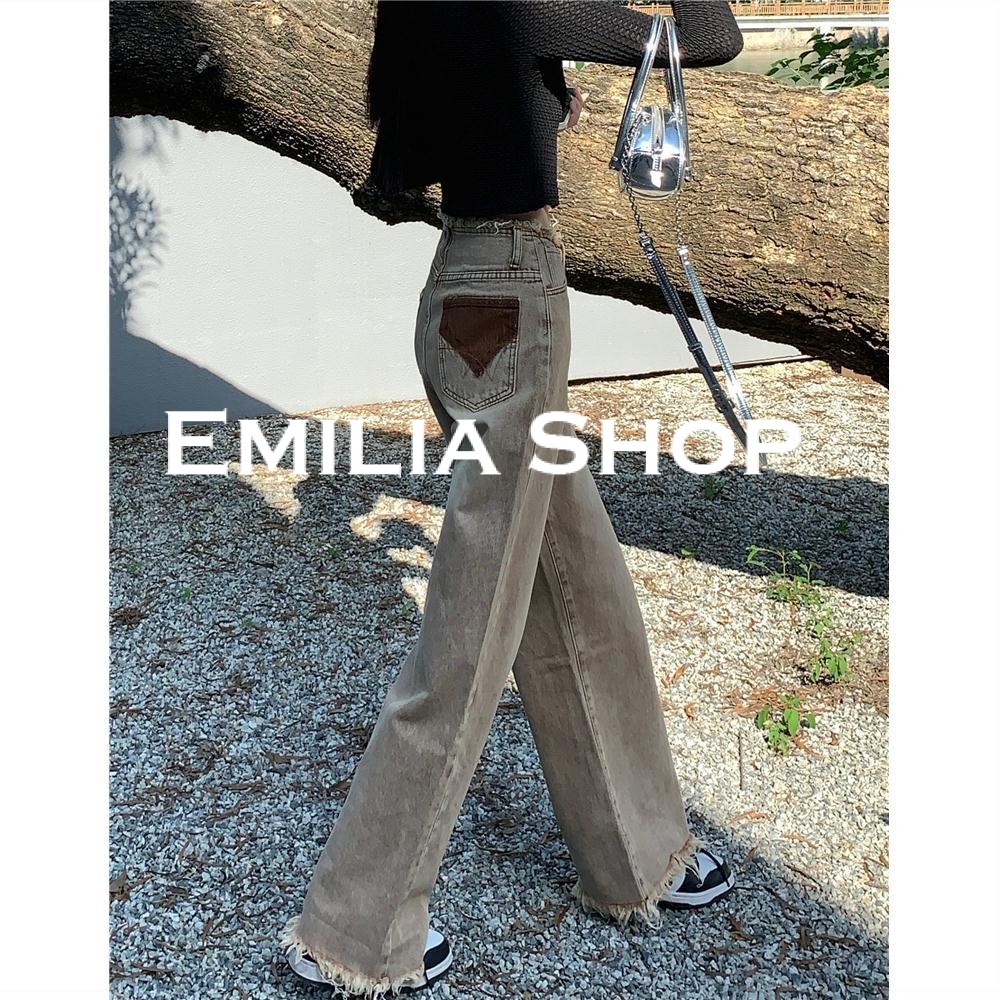 emilia-shop-กางเกงขายาวกางเกงเอวสูงกางเกงขายาวผู้หญิงสไตล์เกาหลี-2022-ใหม่-beautiful-ทันสมัย-high-quality-stylish-es220376-36z230909