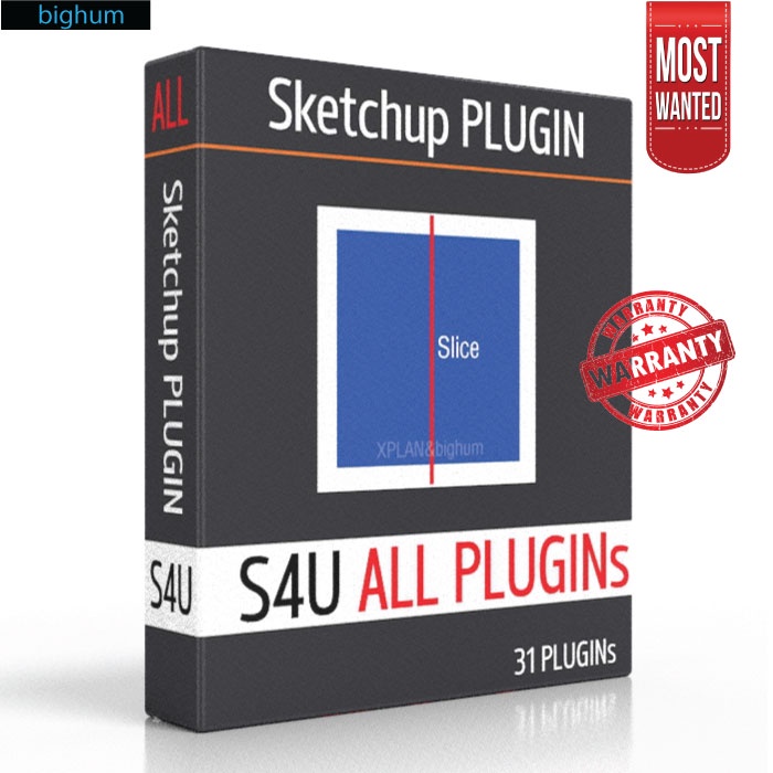 ภาพหน้าปกสินค้าS4U Slice and All Plugins for Sketchup 2017-2022  Win Mac