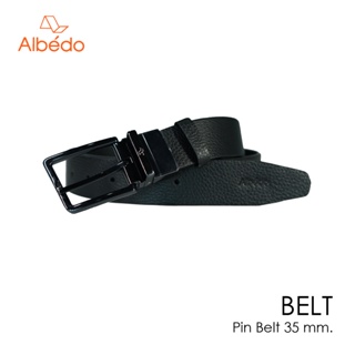 [Albedo] PIN BELT 35 MM. เข็มขัดหัวเข็ม/เข็มขัดหนังแท้/เข็มขัดทำงาน/เข็มขัดผู้ชาย/เข็มขัด - ABMI00399