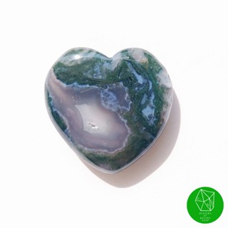 หินมอสอาเกต​ทรงหัวใจ(Mos Agate)​