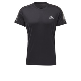 adidas วิ่ง เสื้อยืด Own the Run ผู้ชาย สีดำ FS9799