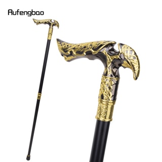 Gold Black Luxury Type Walking Cane Fashion Decorative Walking Stick Gentleman Elegant Cosplay Cane Knob Crosier 93cm